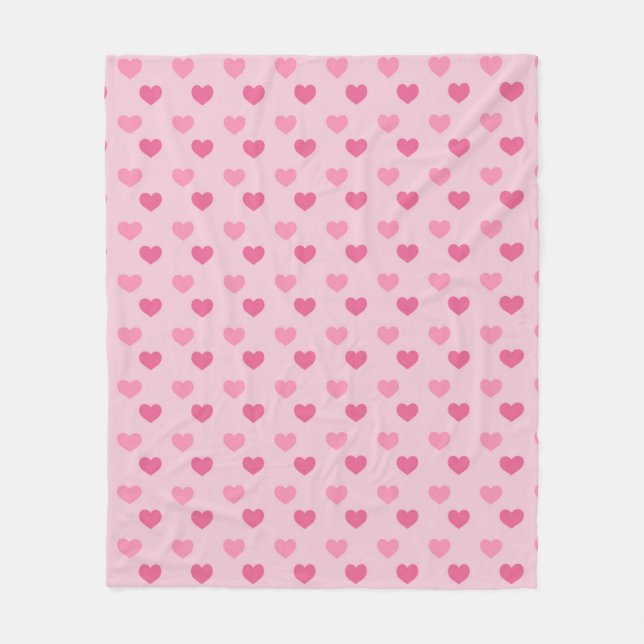 Couverture Polaire Chéri rose (Devant)