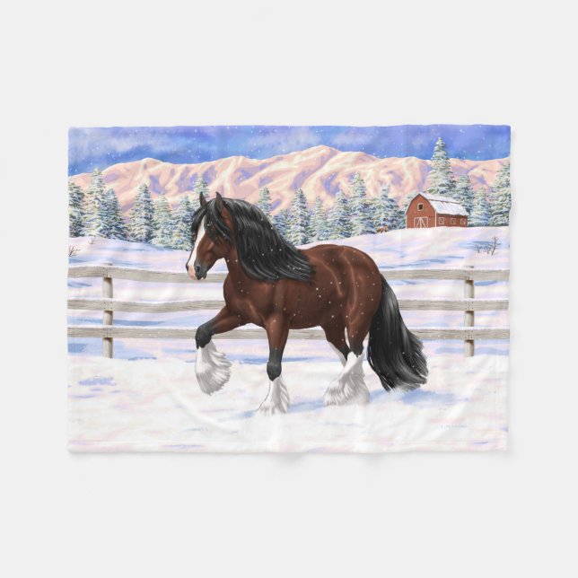 Couverture Polaire Cheval À Repasser De La Vannière Tzigane De Baie B (Devant (Horizontal))