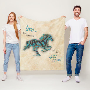 Couverture Polaire Cheval inspirant