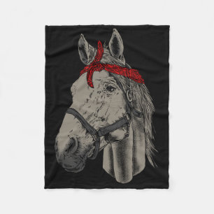 Couverture Polaire Cheval Lover Horseback équitation Hay Horse Rider