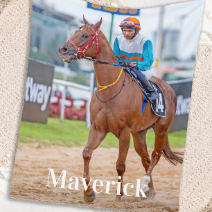 Couverture Polaire Cheval Lover Personnalisé Equestrial Photo pour an