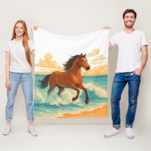 Cheval majestueux surgissant de la puissance et de