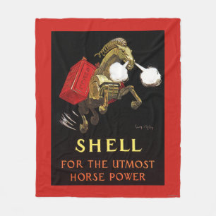 Couverture Polaire Cheval mécanique avec Shell Oil