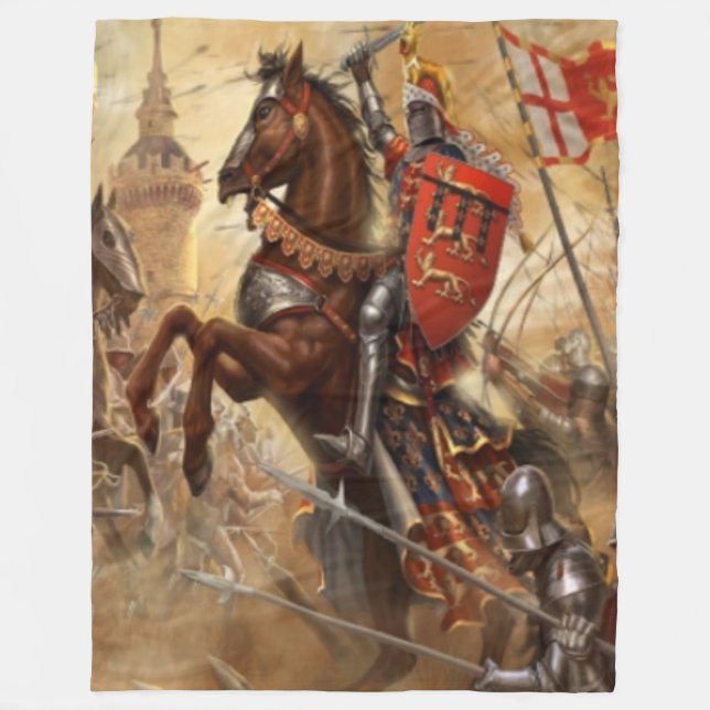COUVERTURE POLAIRE CHEVALIER SUR LE CHEVAL (Devant)