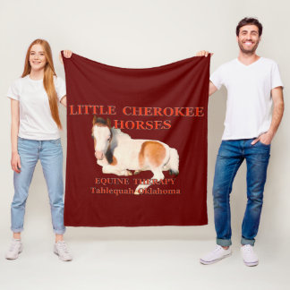 Couverture Polaire Chevaux du Petit Cherokee