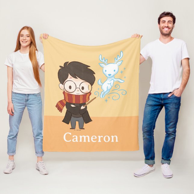 Couverture Polaire Chibi HARRY POTTER™ Patronus (En situation)