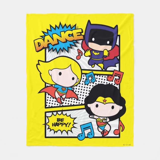 Couverture Polaire Chibi Héros Danse (Devant)