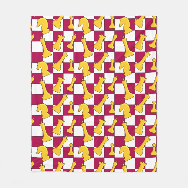 Couverture Polaire Chic Checkmate | CC-02 | (Devant)