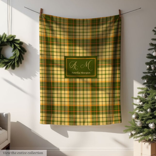 Couverture Polaire Chic Fall Plaid Throw Modern Rustic Cozy Blanket (Chic Fall Plaid Throw Modern Rustic Cozy Blanket)