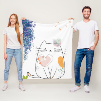 Couverture polaire Chic Kitty Dreams