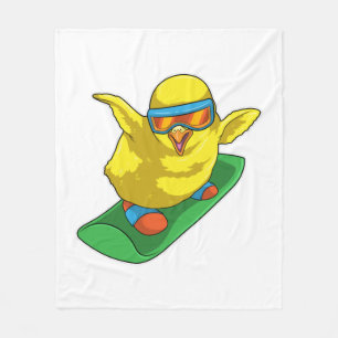 Couverture Polaire Chick Snowboard Snowboard