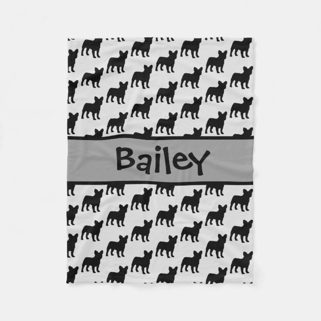 Couverture Polaire Chien à Chien à Chien à Chien à Chien, Silhouette (Devant)