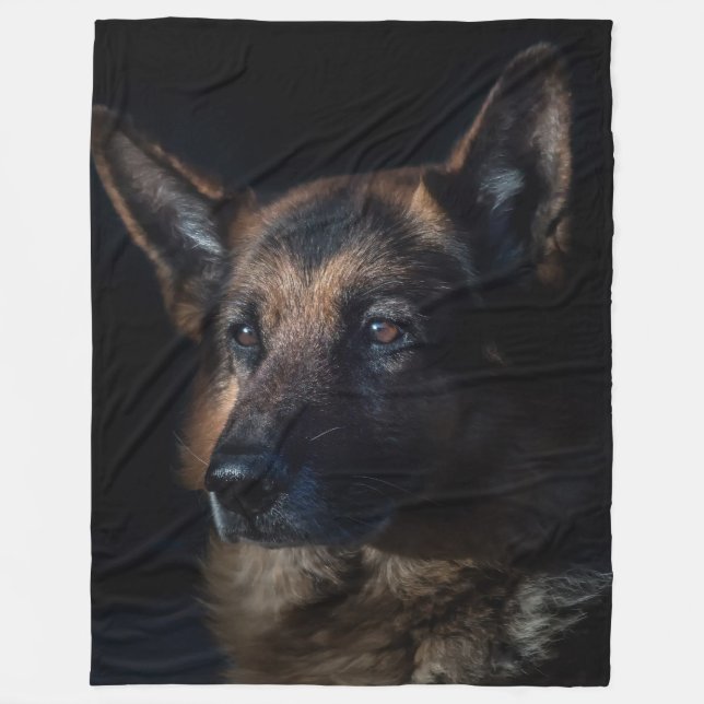 Couverture Polaire Chien berger allemand (Devant)