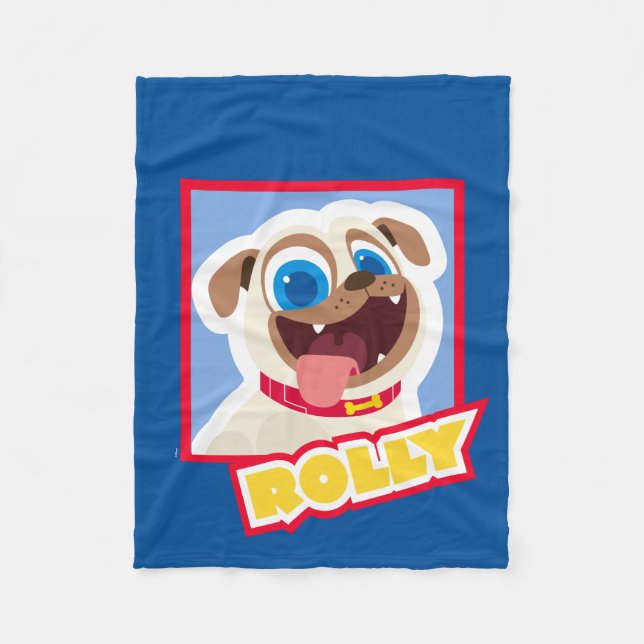 Couverture Polaire Chien Chien Pal | Cartoon Rolly (Devant)