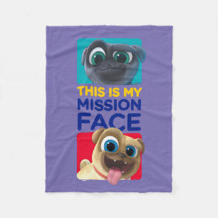Couverture Polaire Chien Chien Pal C'est mon visage de mission