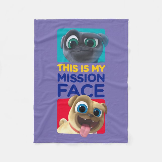 Couverture Polaire Chien Chien Pal | C'est mon visage de mission (Devant)