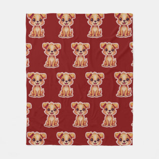 Couverture Polaire Chien de bonheur