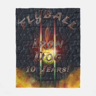 Couverture Polaire Chien de fer de Flamz Flyball - 10 ans de