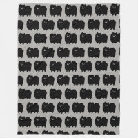 Chien de Poméranie noir mou Motif