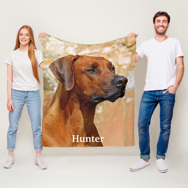 Couverture Polaire Chien de Rhodesian Ridgeback (En situation)