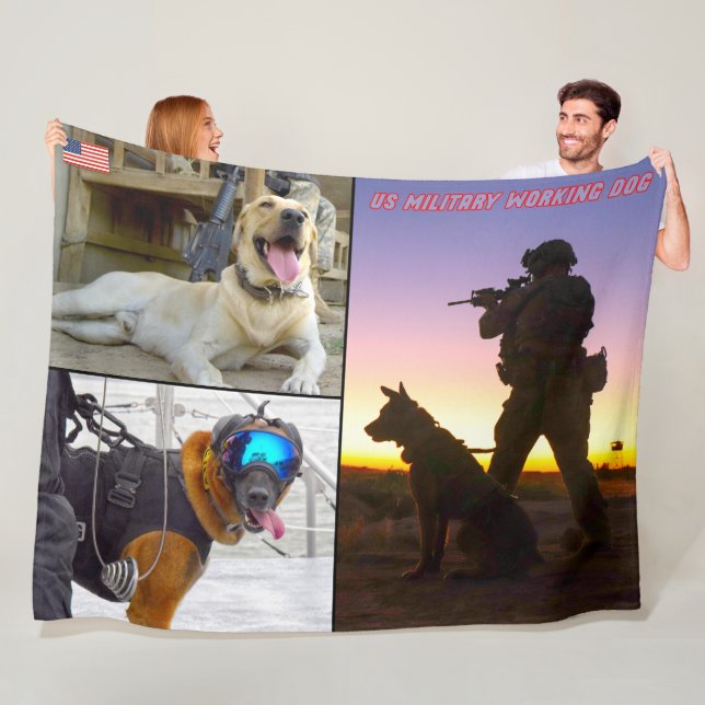COUVERTURE POLAIRE CHIEN DE TRAVAIL MILITAIRE AMÉRICAIN (En situation)