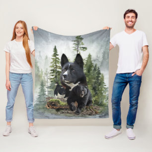 Couverture Polaire Chien d'ours karélien