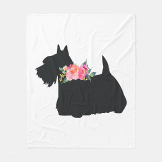 Couverture Polaire Chien écossais Terrier Scottie