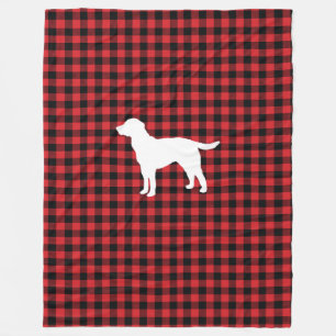 Couverture Polaire Chien Labrador Check Mountain Living