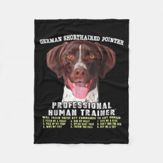 Couverture Polaire Chien Pointer Allemand à Poil Court Professionnel