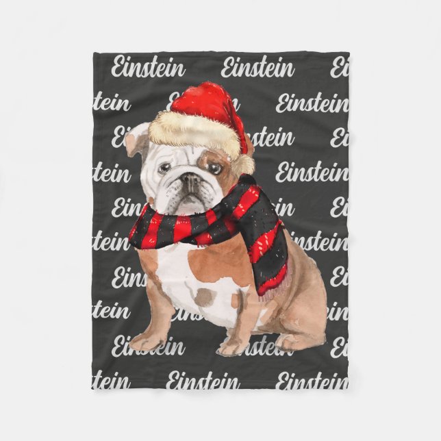 Couverture Polaire Chien-taureau anglais avec animal de compagnie de  (Devant)