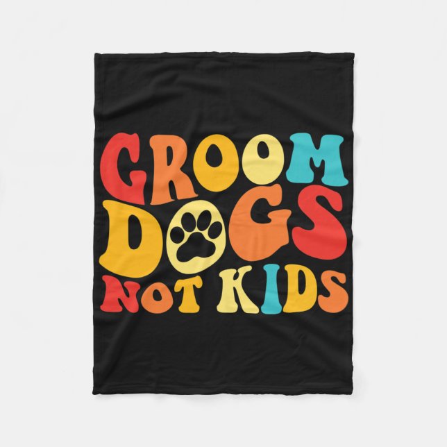 Couverture Polaire Chiens de chambre pas enfants Chiens amusants Chie (Devant)