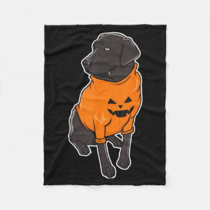 Couverture Polaire Chiens de race Labrador noir Mutt chiot Halloween
