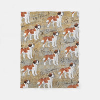 Chiens de St Bernard avec un arrière - plan