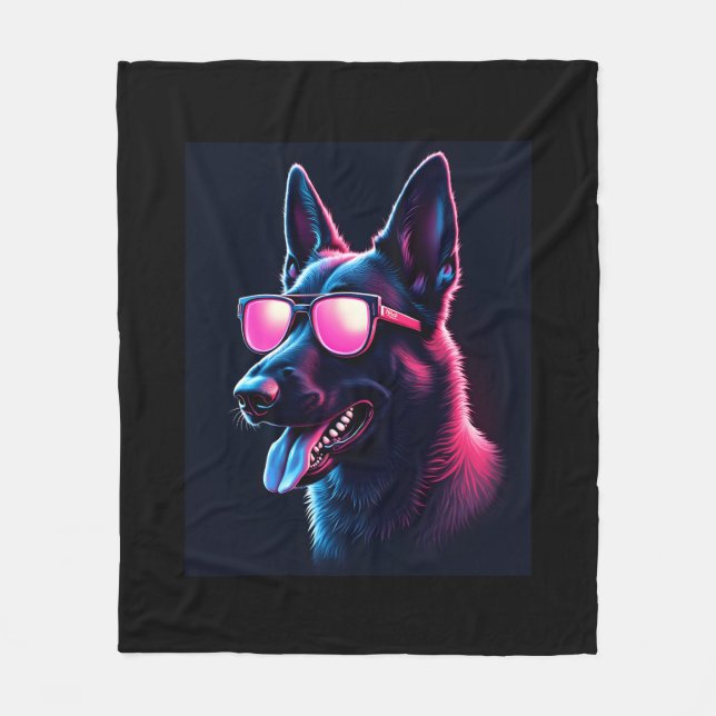 Couverture Polaire Chiens Malinois belges T-shirt Malinois (Devant)