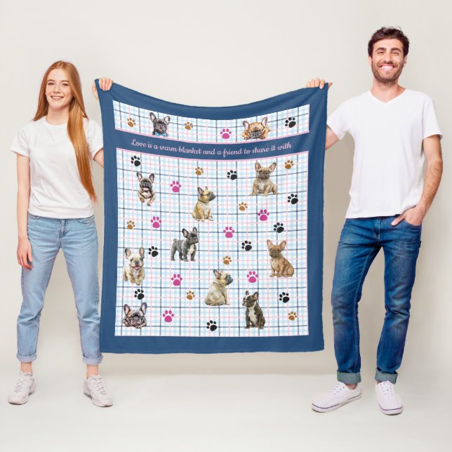 Couverture Polaire Chiffre de taureau français (En situation)