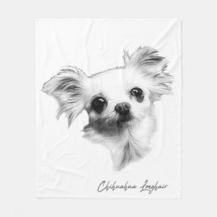 Couverture Polaire Chihuahua longhair chien_Amoureux des chiens