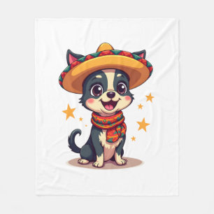 Couverture Polaire Chihuahua  Mexique  Cinco de Mayo  Chien Drôle  Co