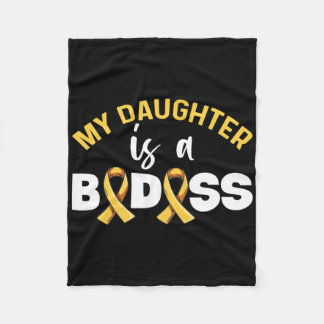 Couverture Polaire Childhood Cancer Awareness Design For A Dad Of A W