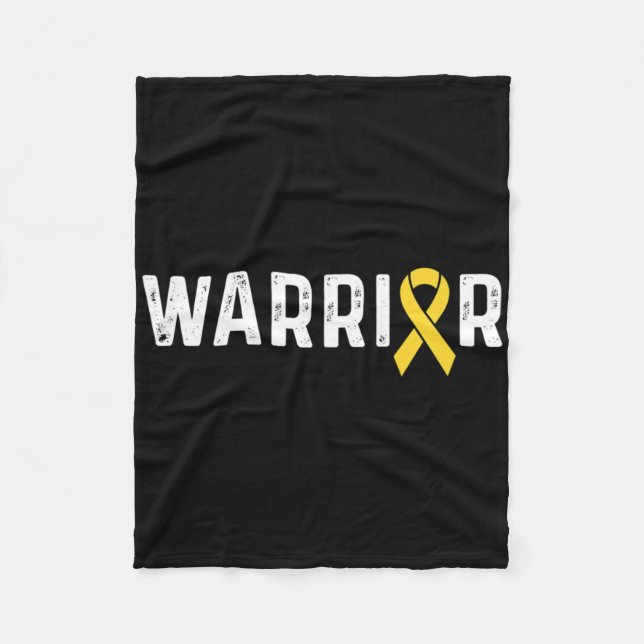Couverture Polaire Childhood Cancer Awareness Ribbon Warrior  (Devant)