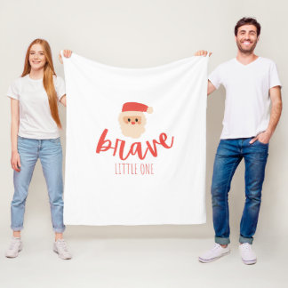 Couverture Polaire childhood cancer Christmas Santa Fleece Blanket