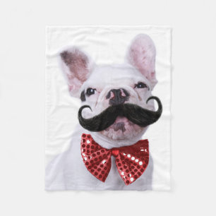 Couverture Polaire Chiot de chien de Taureau de Français avec la