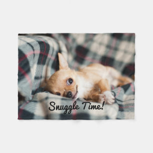 Couverture Polaire Chiot de temps de câlin