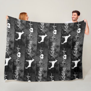 Couverture Polaire chiot Dobbie Chien Coeur Beat