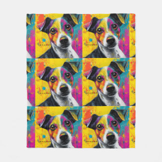 Couverture Polaire Chiot Mignon Chien Drôle Mixte Média Animal De Com