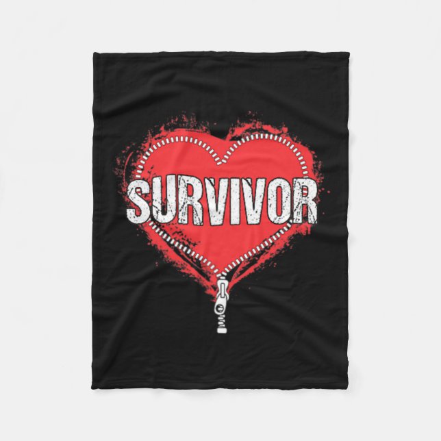 Couverture Polaire Chirurgie cardiaque Survivant Cardiac Nouveau cade (Devant)