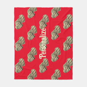 Couverture Polaire Chocolat bonbon coeur romantique rouge mignon amou