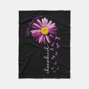 Couverture Polaire Choisir Type Lupus Sensibilisation Cadeau Violet R