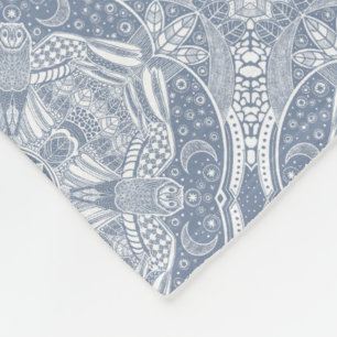 Couverture Polaire Chouette magique Mandala