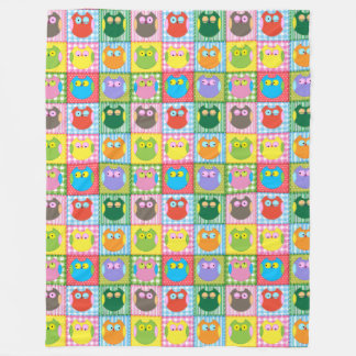 Couverture Polaire Chouette toujours vous aimer coloré