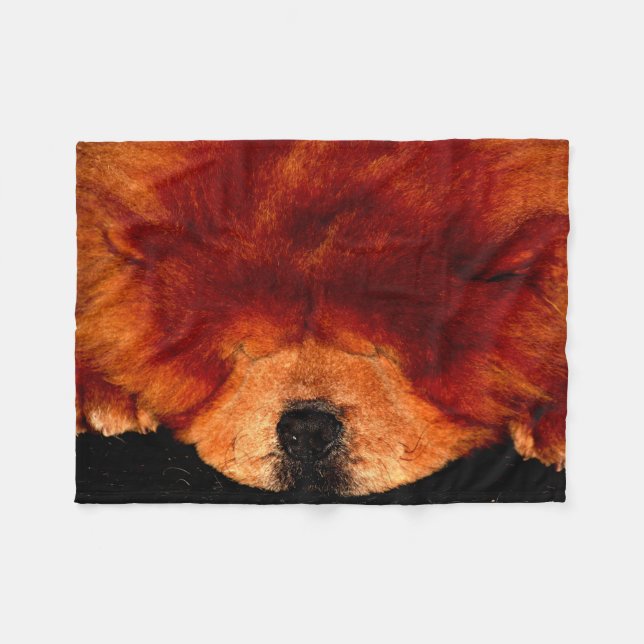 Couverture Polaire Chow Chow Chow Sleeping fbcnm (Devant (Horizontal))